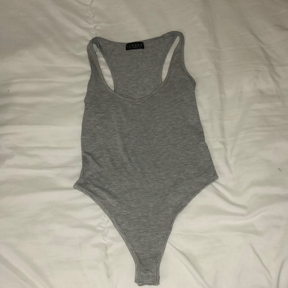 Gray bodysuit